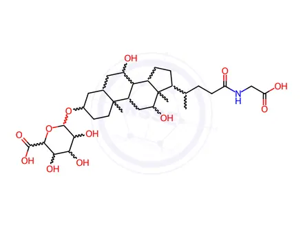 Chemical structure of Glycocholic Acid-3-O-β-glucuronide