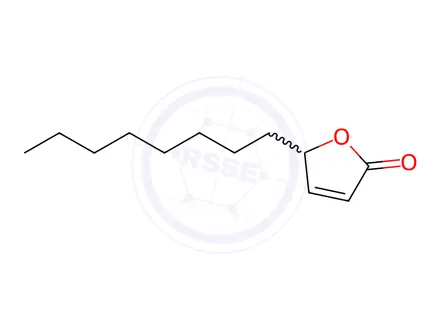 Chemical structure of (±)-5-octylfuran-2(5H)-one