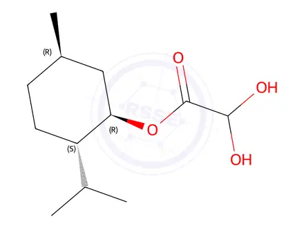 Chemical structure of rel-(1R,2S,5R)-5-Methyl-2-(1-methylethyl)cyclohexyl 2,2-dihydroxyacetate
