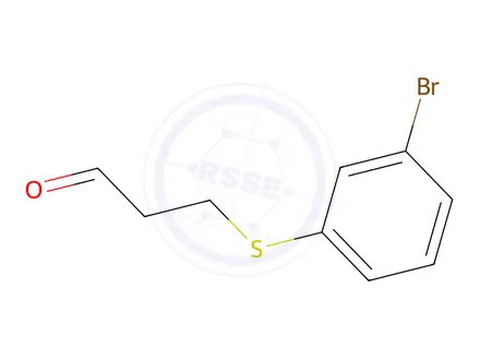 Chemical structure of 3-((3-Bromophenyl)thio)propanal