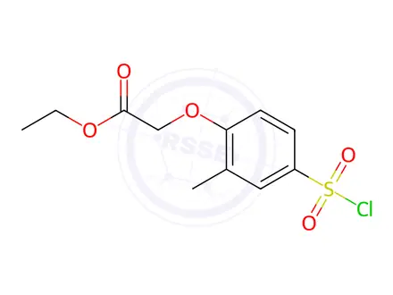 Chemical structure of Ethyl 2-(4-(Chlorosulfonyl)-2-Methylphenoxy)Acetate