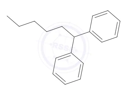 Chemical structure of 1,1-DIPHENYLHEXANE