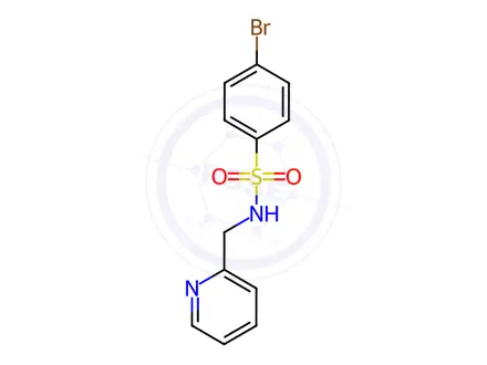 Chemical structure of 4-Bromo-n-(pyridin-2-ylmethyl)benzenesulfonamide