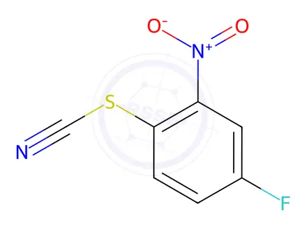 Chemical structure of 4-Fluoro-2-nitro-1-thiocyanatobenzene