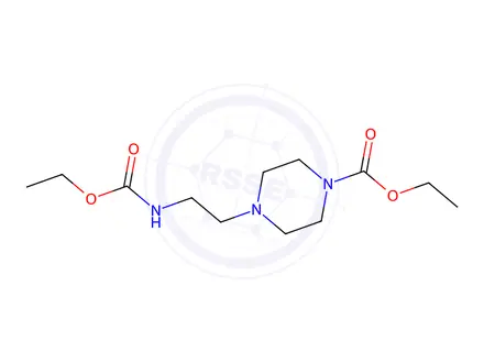 Chemical structure of ethyl 4-[2-(ethoxycarbonylamino)ethyl]piperazine-1-carboxylate