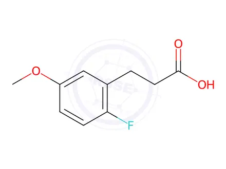 Chemical structure of 3-(2-Fluoro-5-methoxy-phenyl)-propionic
