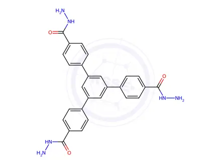 Chemical structure of 5'-(4-(hydrazinecarbonyl)phenyl)-[1,1':3',1''-terphenyl]-4,4''-dicarbohydrazide