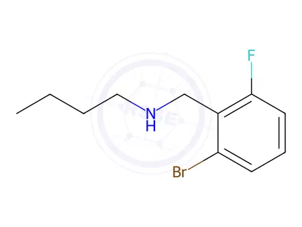 Chemical structure of N-Butyl 2-bromo-6-fluorobenzylamine