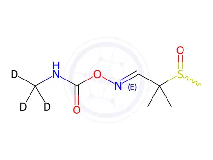 Chemical structure of Aldicarb-d3 Sulfoxide