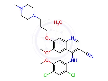 Chemical structure of Bosutinib Monohydrate