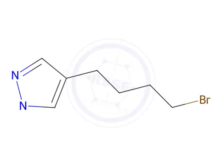 Chemical structure of 4-(4-Bromobutyl)-1-methyl-1h-pyrazole