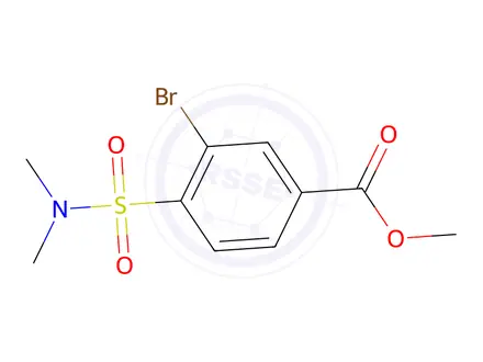 Chemical structure of Methyl 3-bromo-4-(N,N-dimethylsulfamoyl)benzoate
