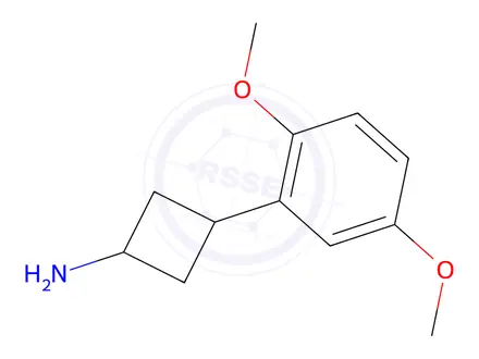 Chemical structure of 3-(2,5-Dimethoxyphenyl)cyclobutan-1-amine