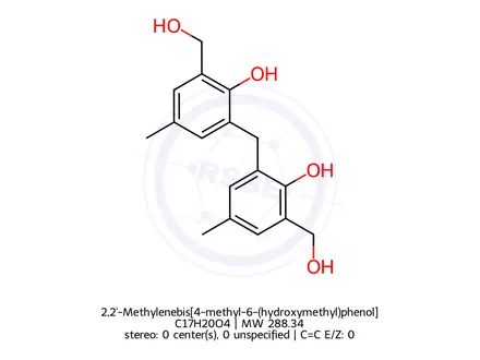Chemical structure of 2,2'-Methylenebis[4-methyl-6-(hydroxymethyl)phenol]