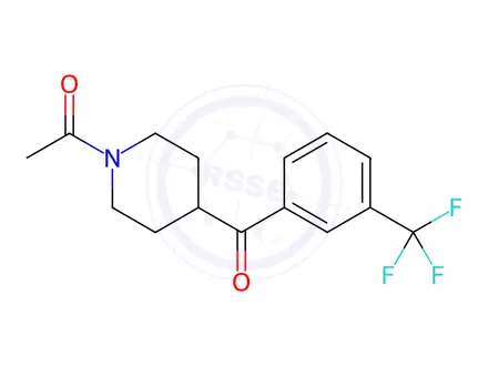 Chemical structure of 1-Acetyl-4-(3-Trifluoromethylbenzoyl)-piperidine