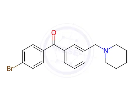 Chemical structure of 4'-Bromo-3-piperidinomethyl benzophenone
