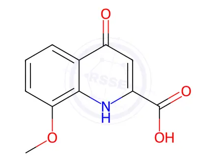 Chemical structure of 8-Methoxy-4-oxo-1,4-dihydro-quinoline-2-carboxylic Acid