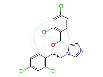 Chemical structure of Miconazole