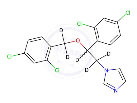 Chemical structure of Miconazole-d5