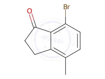 Chemical structure of 7-Bromo-4-methyl-indan-1-one