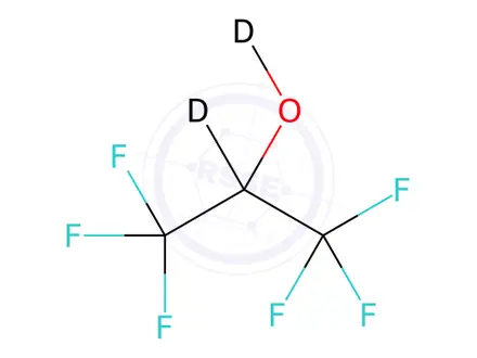 Chemical structure of Hexafluoroisopropanol-D2