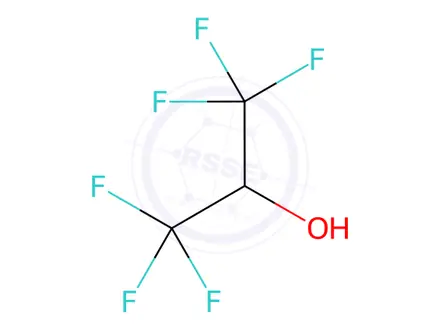 Chemical structure of 1,1,1,3,3,3-Hexafluoro-2-propa nol