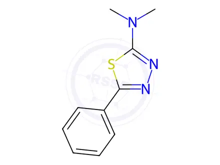 Chemical structure of N,N-Dimethyl-5-phenyl-1,3,4-thiadiazol-2-amine