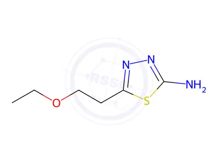 Chemical structure of 5-(2-Ethoxyethyl)-1,3,4-thiadiazol-2-amine