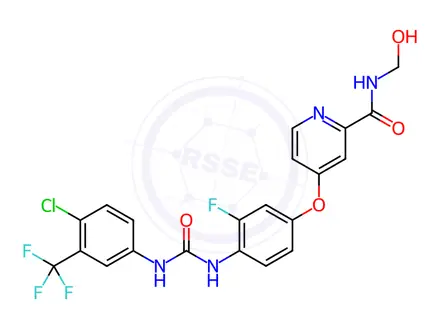 Chemical structure of Hydroxyregorafenib