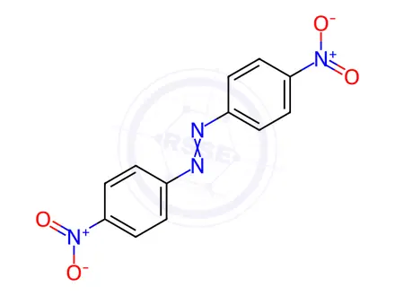 Chemical structure of 4,4'-Dinitro Azobenzene