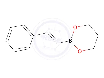 Chemical structure of (E)-2-styryl-1,3,2-dioxaborinane