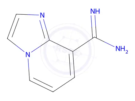 Chemical structure of Imidazo[1,2-a]pyridine-8-carboximidamide
