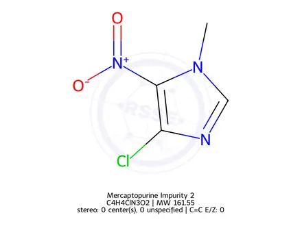 Chemical structure of Mercaptopurine Impurity 2