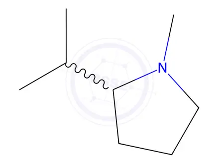 Chemical structure of 1-Methyl-2-(1-methylethyl)pyrrolidine