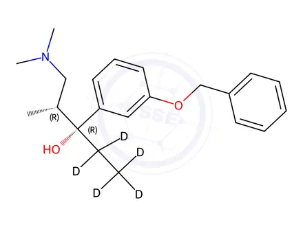 Chemical structure of 3’-O-Benzyl-(1R)-hydroxy Tapentadol-d5