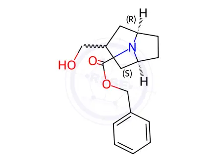 Chemical structure of benzyl exo-3-(hydroxymethyl)-8-azabicyclo[3.2.1]octane-8-carboxylate