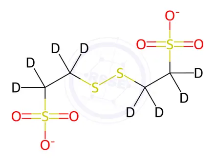 Chemical structure of Dimesna-d8