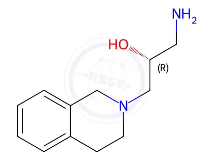 Chemical structure of (R)-1-amino-3-(3,4-dihydroisoquinolin-2(1H)-yl)propan-2-ol
