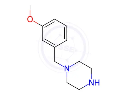 Chemical structure of 1-(3-Methoxybenzyl)piperazine Dihydrochloride