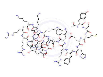 Chemical structure of Acetyl-ACTH (2-24) (human, bovine, rat)
