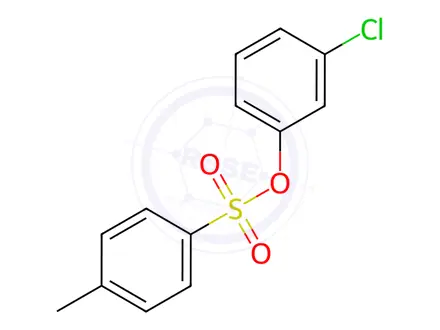 Chemical structure of Benzenesulfonic acid, 4-methyl-, 3-chlorophenyl ester