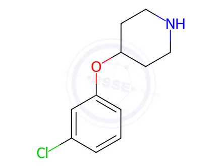 Chemical structure of 4-(3-Chlorophenoxy)piperidine