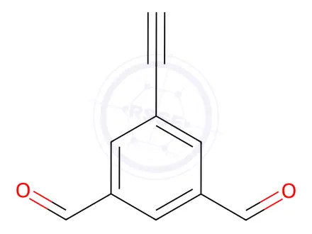 Chemical structure of 5-Ethynylisophthalaldehyde