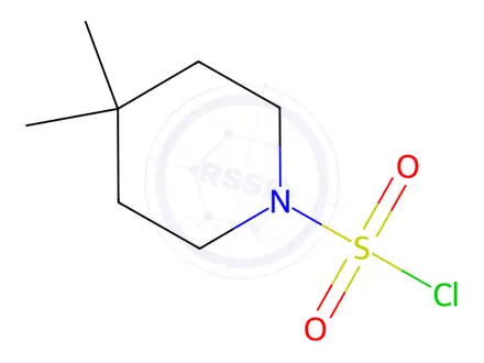 Chemical structure of 4,4-Dimethyl-1-piperidinesulfonyl chloride