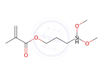 Chemical structure of 3-(Dimethoxysilyl)propyl methacrylate