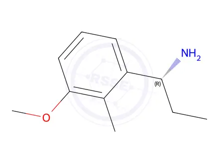 Chemical structure of (R)-1-(3-methoxy-2-methylphenyl)propan-1-amine