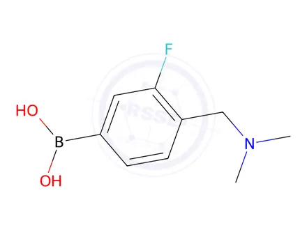 Chemical structure of 4-((Dimethylamino)methyl)-3-fluorophenylboronic acid