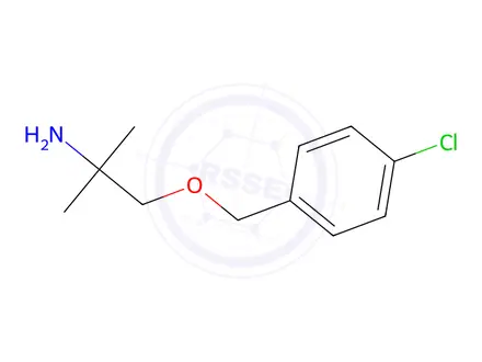 Chemical structure of 1-((4-Chlorobenzyl)oxy)-2-methylpropan-2-amine