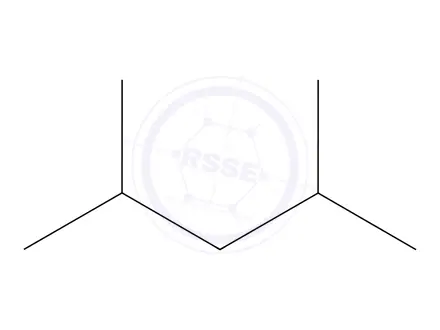 Chemical structure of 2,4-Dimethylpentane in methanol