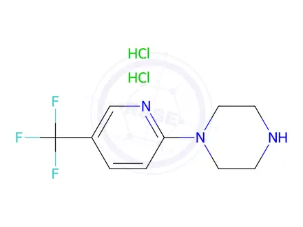 Chemical structure of 1-(5-Trifluoromethyl-pyridin-2-yl)-piperazine Dihydrochloride